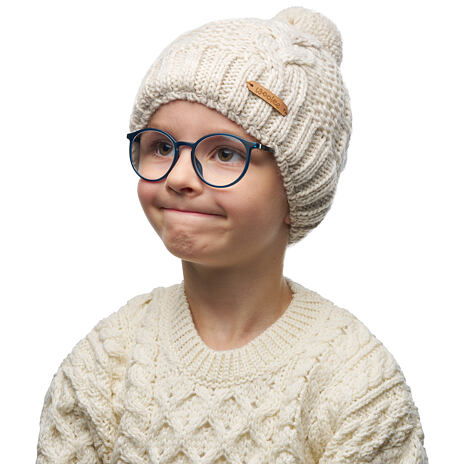 Vlnka Kids’ Wool Beanie V15 Beige