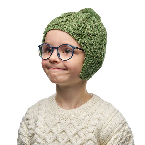 Vlnka Kids’ Wool Hat V40 Green