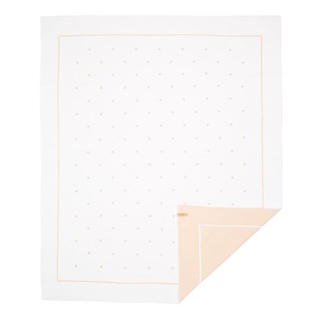 Kinder wollen deken polkadot beige