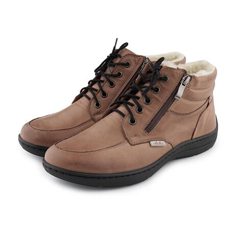 Bottines en cuir pour femmes Gita marron