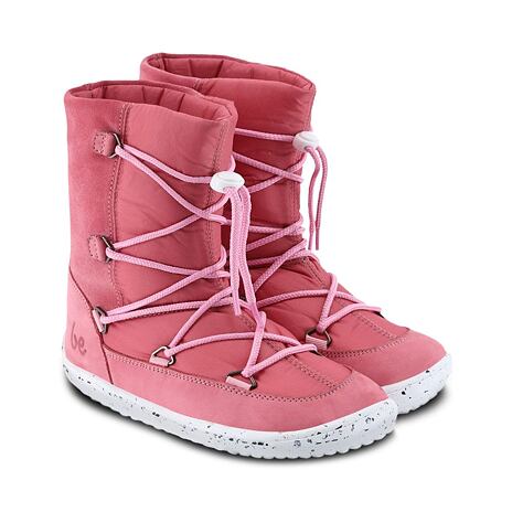 Kinder Be Lenka Snowfox barefoot sneeuwschoenen roze