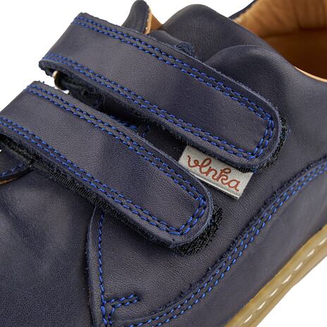 Leren Ada barefoot sneakers voor kinderen blauw