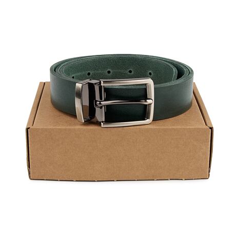 Leather belt green