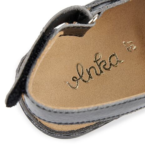 Sandales en cuir pour femmes « Darina » noires