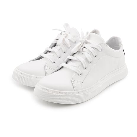 Dames orthopedische leren sneakers Viola wit 