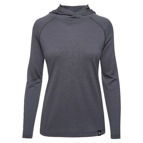 Felpa con cappuccio da donna Merino AERO Thermowave grigia