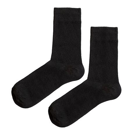 Ganzjahre-Wollsocken Merino schwarz