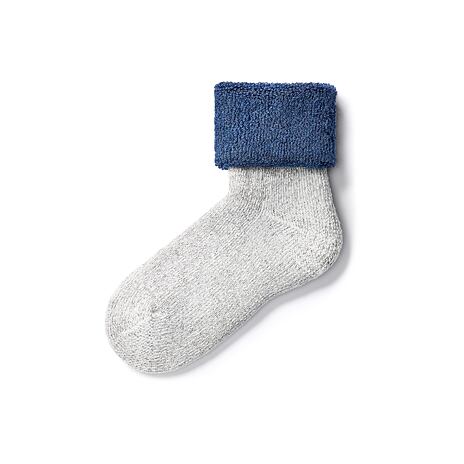 Schafsocken Merino Frottee blau