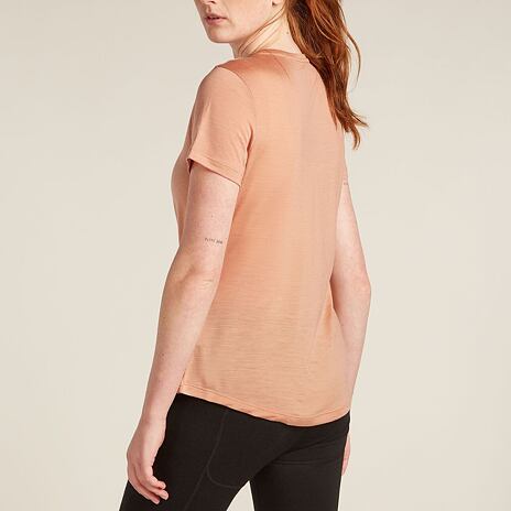 Dámské tričko Merino Blend 125 Cool-Lite Sphere SS Scoop Tee Icebreaker Desert Sand