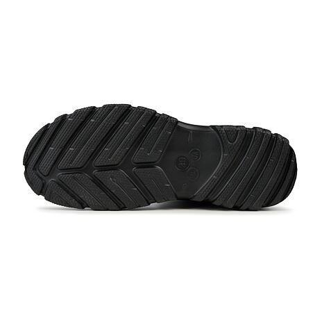 Gefütterte knöchelhohe Gummistiefel für Damen mit Woll-Innensohle schwarz