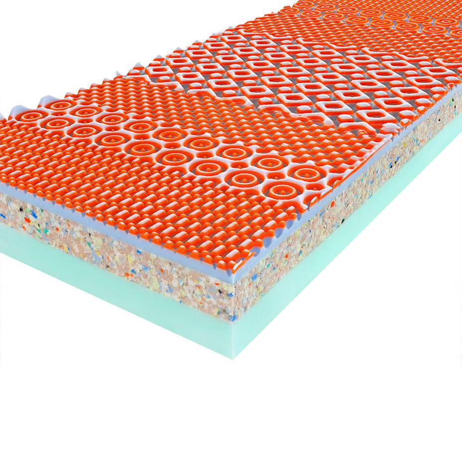 Oboustranná matrace s 3D profilací a ovčí vlnou