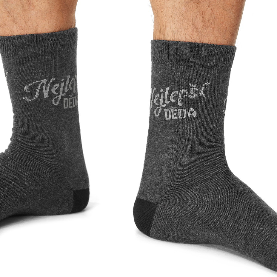 Dárkové bavlněné ponožky Nejlepší děda