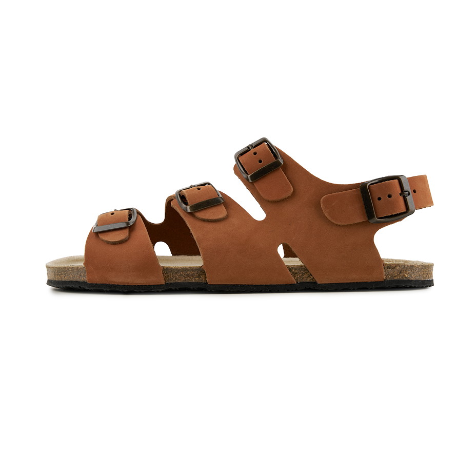 Dámské kožené barefoot sandály Noa hnědá