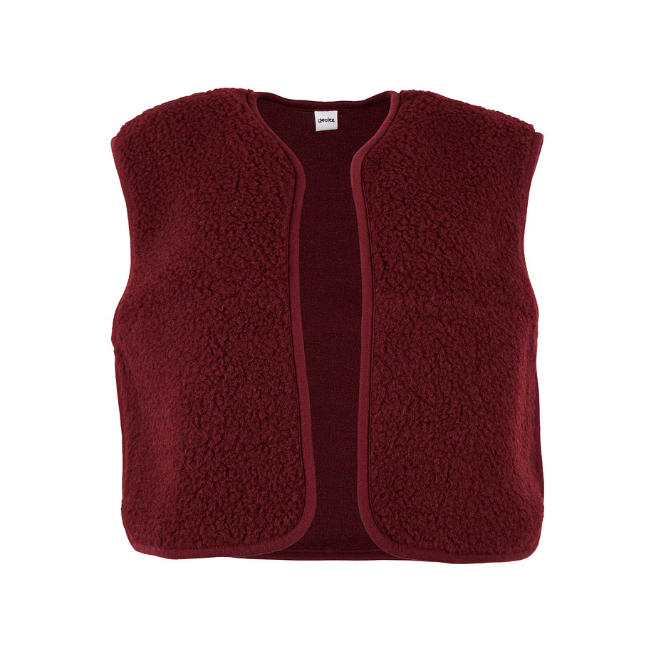 Gilet femme laine Camila, rouge