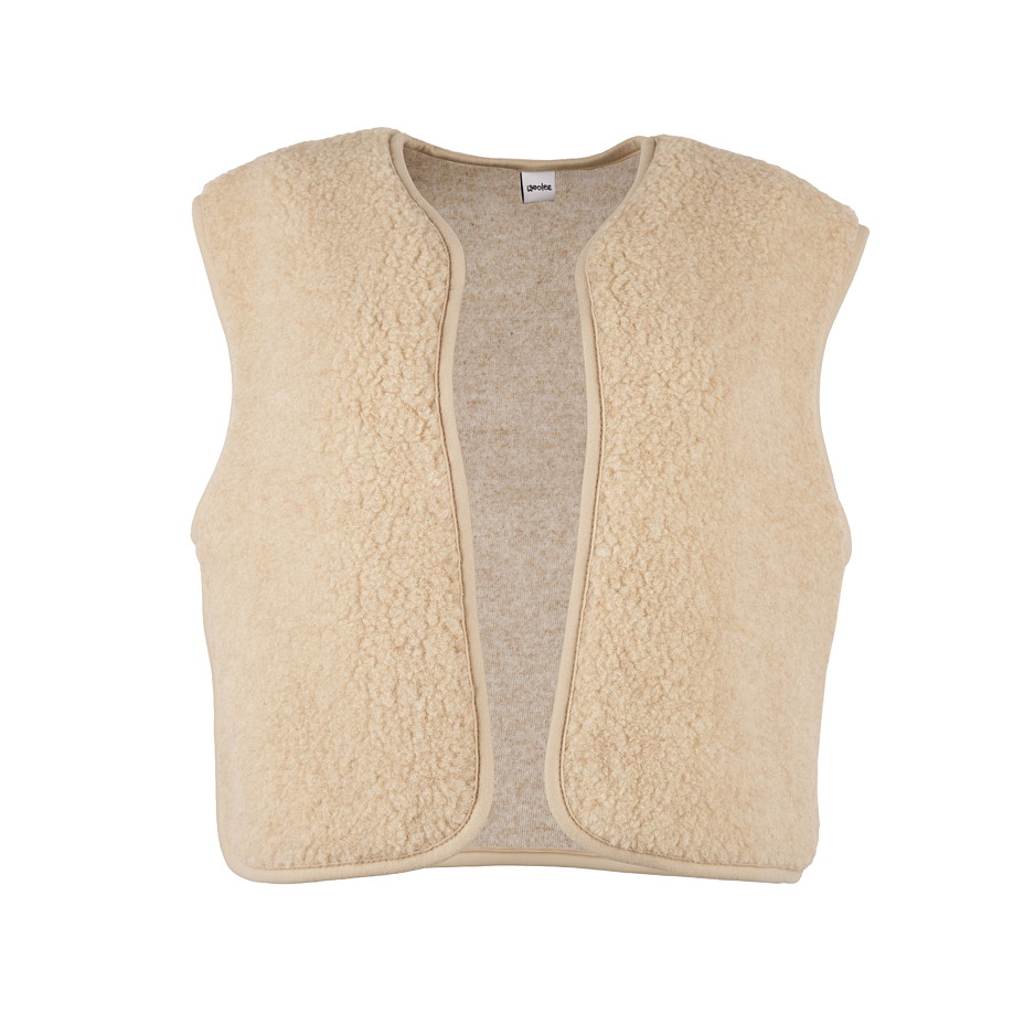 Women's wool vest Camila, beige