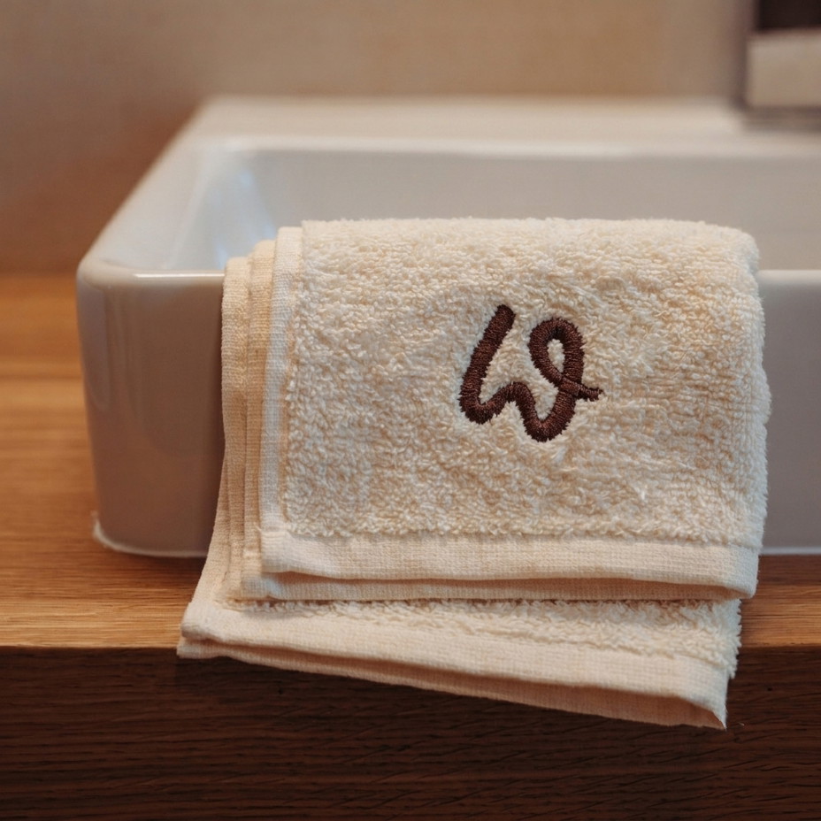 Katoenen handdoek, naturel