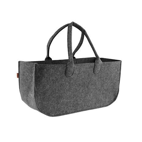 Felt Storage Bag with Handles Black