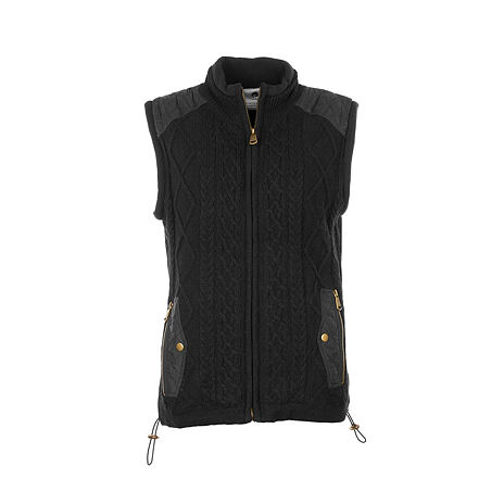 Gilet en laine pour femmes noir