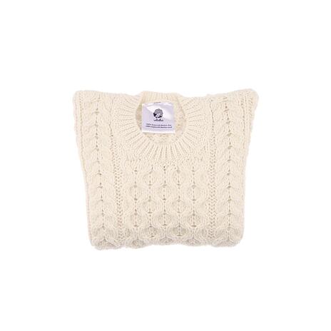 Pull en laine tricotée pour enfants S14 naturel