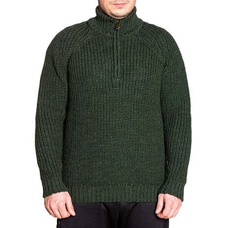 Wollpullover für Herren S12 grün