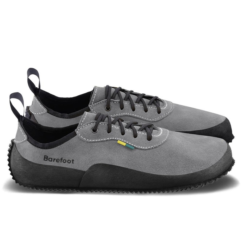Be Lenka Trailwalker Leather Barefoot Shoes Grey