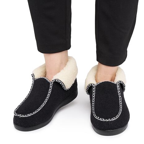 Women’s Wool Slippers Black