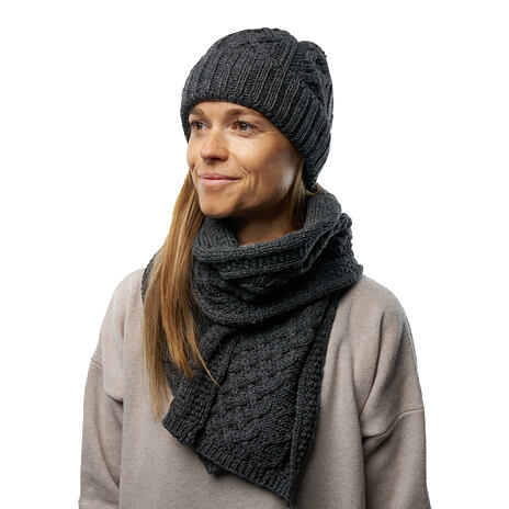 Vlnka Wool Scarf B06 Black