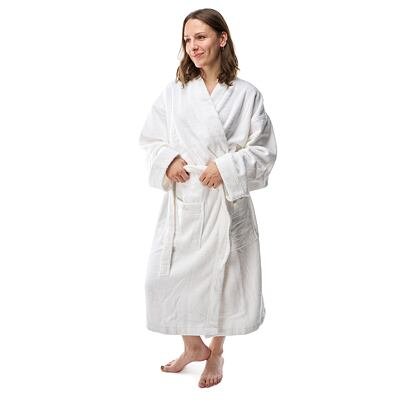 Cotton terry bathrobe