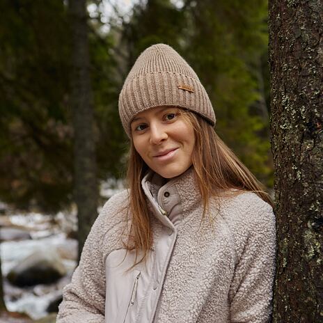 Woolee Hat with Sheep’s Wool V36 Light Brown