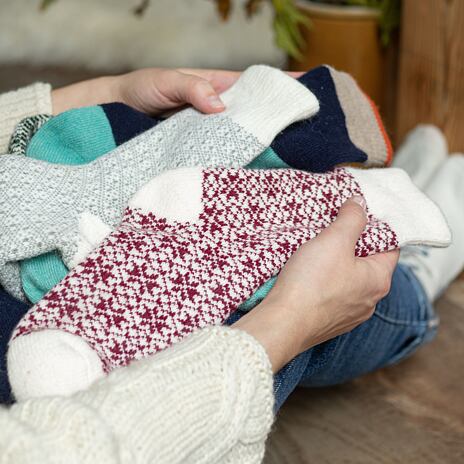 Merino Socks Red