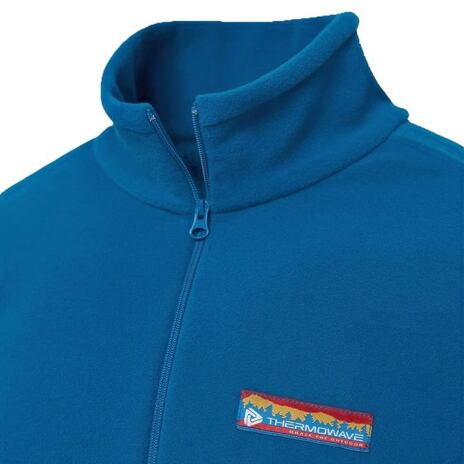 Men's THERMOWAVE Fleece Top with Zip Blue