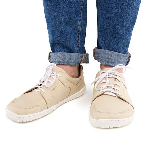 Barefoot Ledersneaker "Sasa" beige