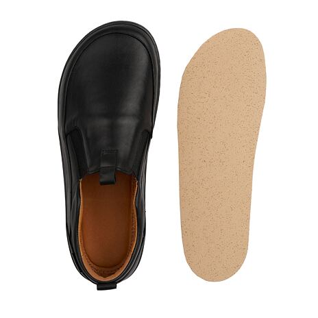 Barefoot Schuhe slip on für Herren schwarz