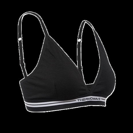 Soutien-gorge fonctionnel pour femmes MERINO LIFE Thermowave noir