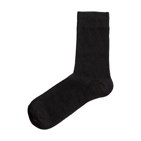 Ganzjahre-Wollsocken Merino schwarz