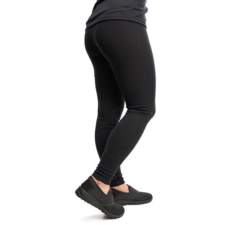 Női Merino gyapjú leggings fekete