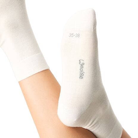 Chaussettes d'été Merino 2 paires blanches