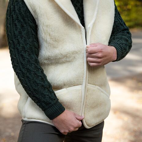 Wool Vest Natural