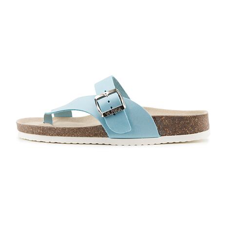 Women's cork anatomical slip-on shoes Vanda blue