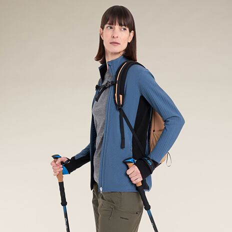 Dámské tričko Merino Blend 150 Tech Lite SS Tee Icebreaker Gritstone