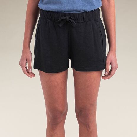 Dámské šortky Merino Blend 200 Crush Shorts Icebreaker Black