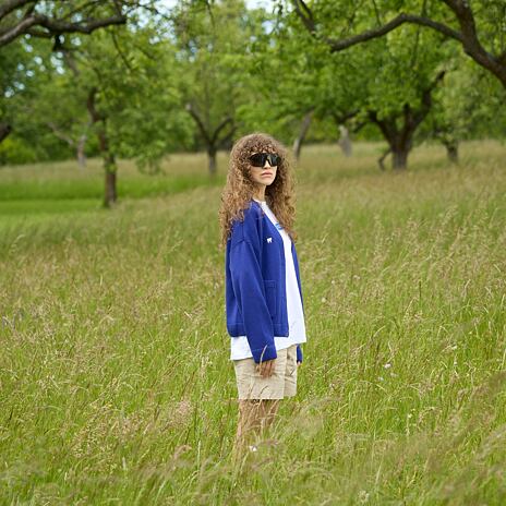 Wollcardigan Merino Woolee Capsule blau