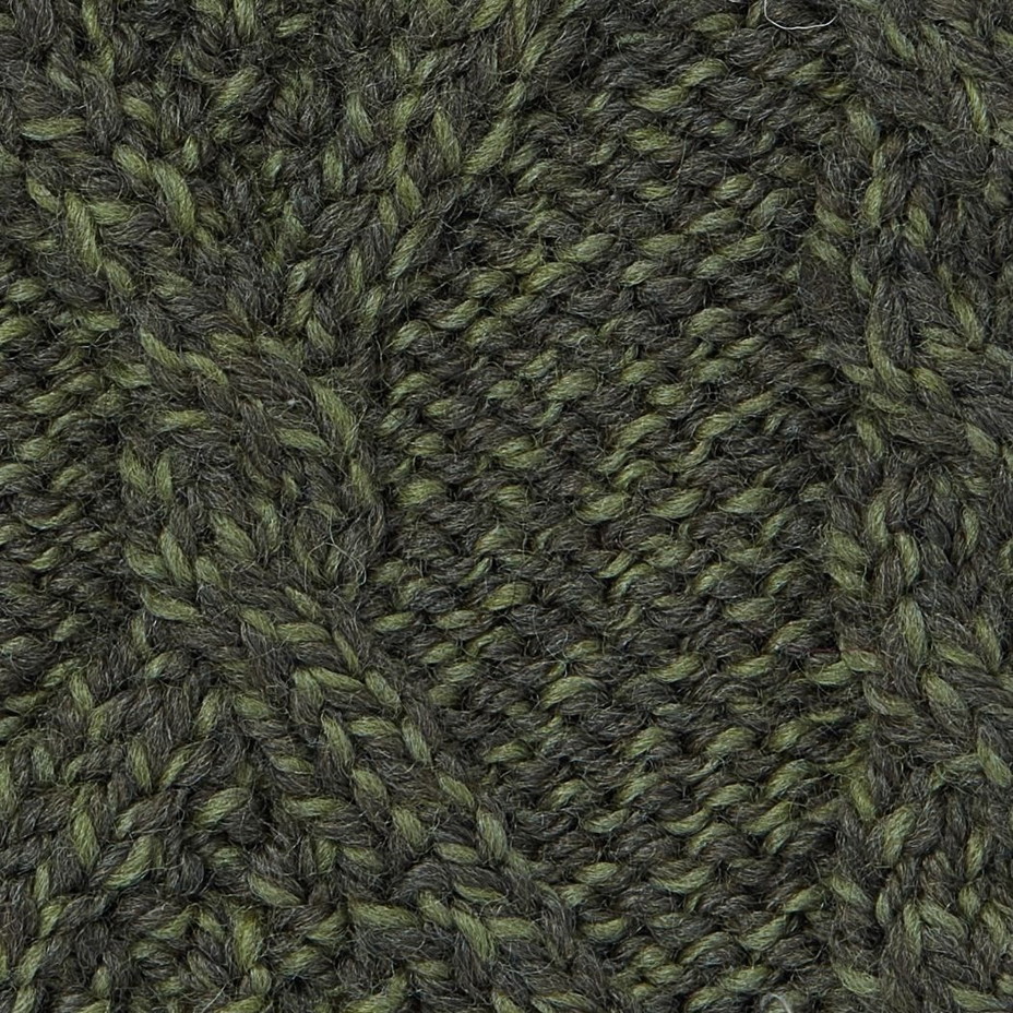 Muffole in lana Merino fatte a mano verde