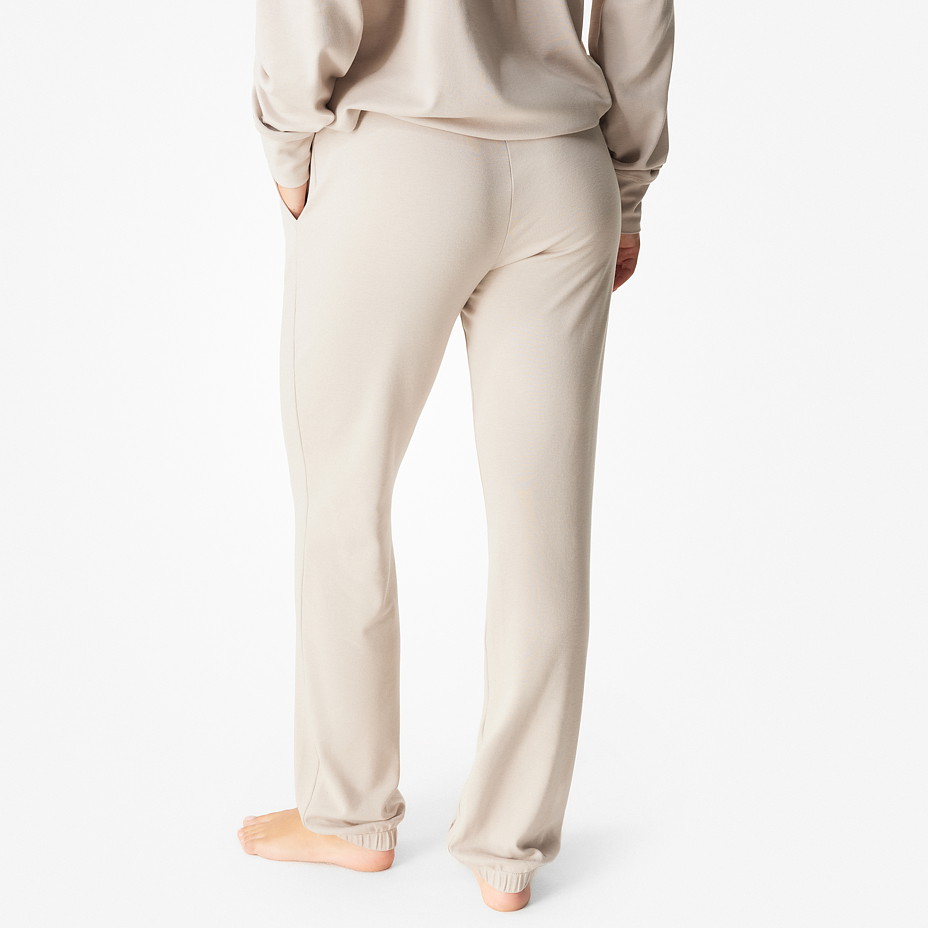 Dámské tepláky s Merino vlnou na gumu béžová