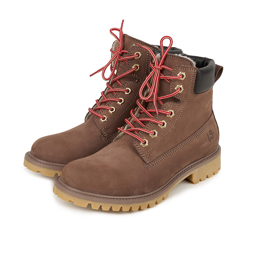 Huňaté farmářky Woolee světle hnědá