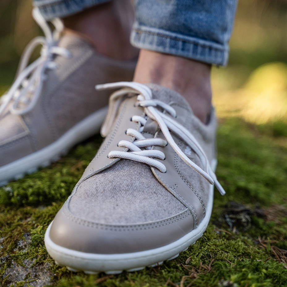 Dámske barefoot vlnené tenisky Teo béžová