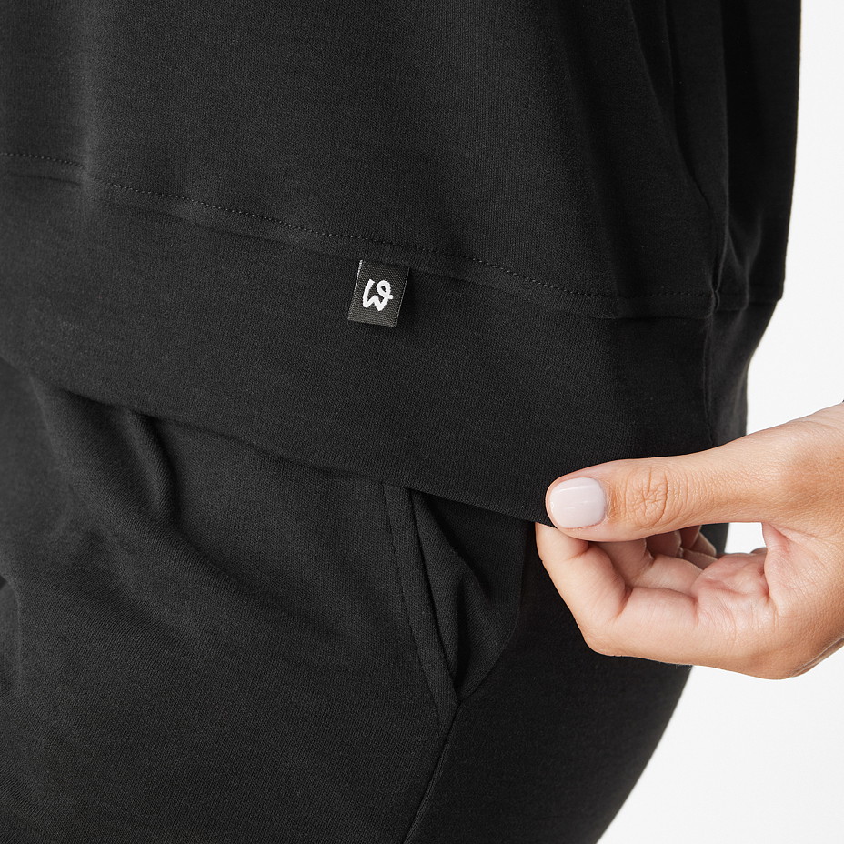 Dámská mikina s Merino vlnou černá