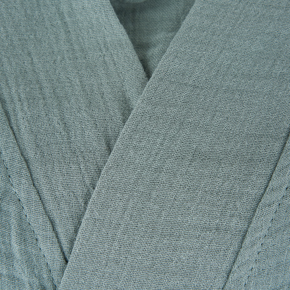 Muslin bathrobe green