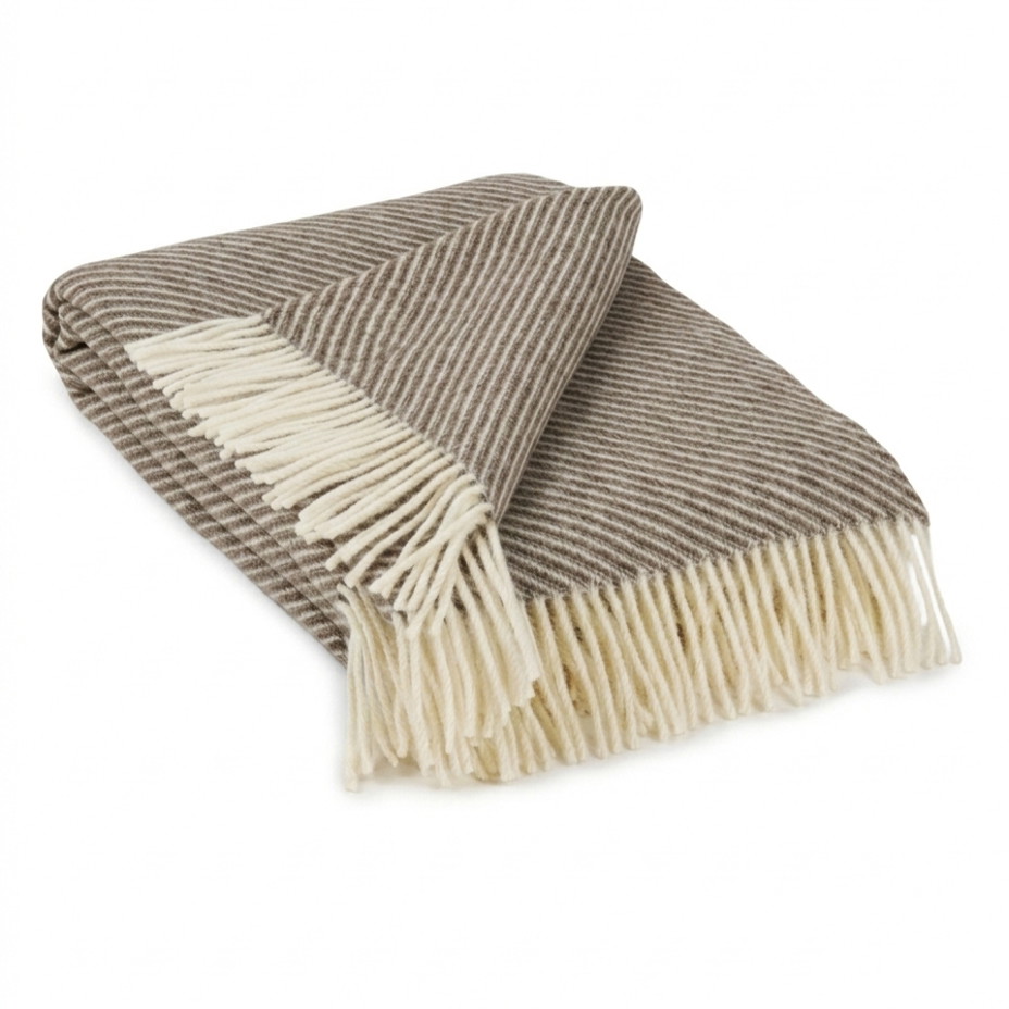 Pléd z ovčí vlny proužek