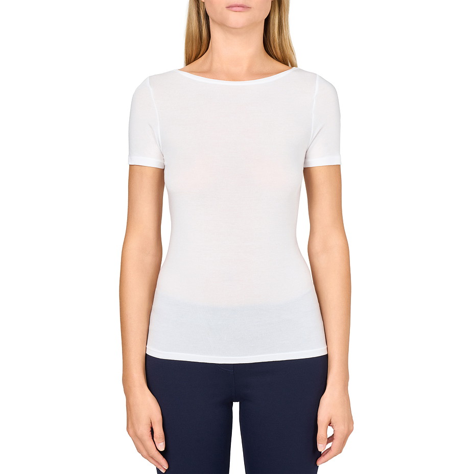 Dámské tričko modal s hedvábím bílá